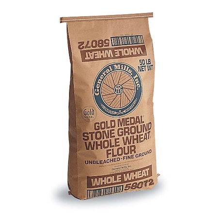 GOLD MEDAL Gold Medal Stone Ground Unbleached Fine Ground Whole Wheat Flour 50lbs 16000-58072